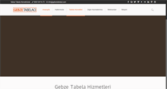 Desktop Screenshot of gebzetabelaci.com